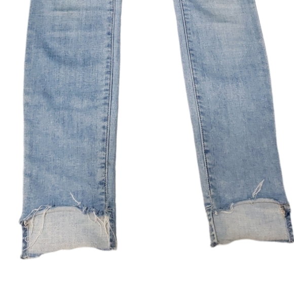 FRAME DENIM LE SKINNY DE JEANNE TWO STEPS FRAYED HEM ANTIBES JEAN, SIZE 24 - Picture 13 of 13